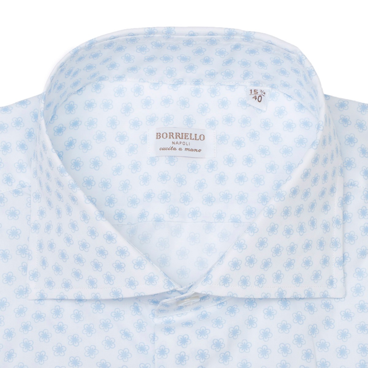 【決算SALE】【アウトレット】BORRIELLO ボリエッロ ワイドカラー リネンシャツ/セミワイドカラー フレンチカラー/MARECHIARO SLIM FIT メンズ