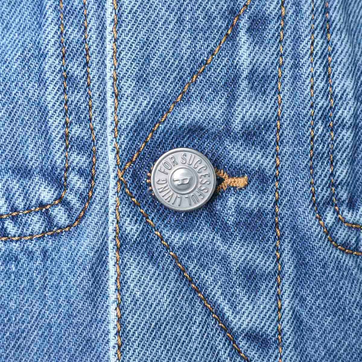 【未使用タグ付き❤️】ディーゼル❣️デニムジャケット オーバーサイズ チェック柄 DIESEL ディーゼル オーバーサイズ チェック柄 ブークレ デニム