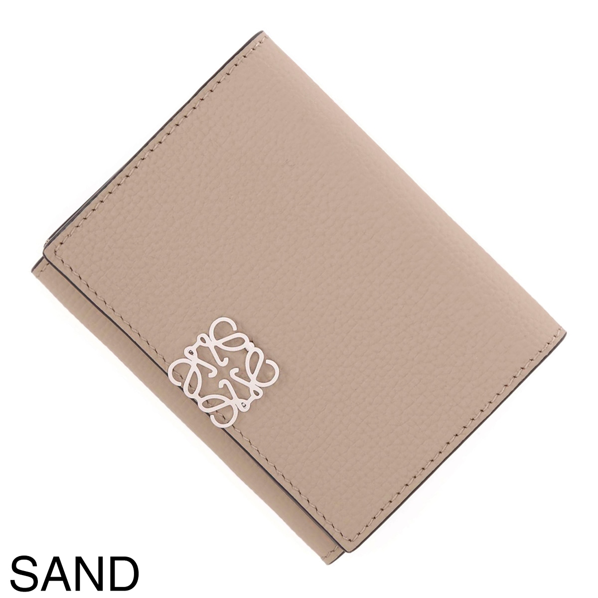 LOEWE ロエベ 3つ折り財布 小銭入れ付き/ANAGRAM PEBBLE GRAIN