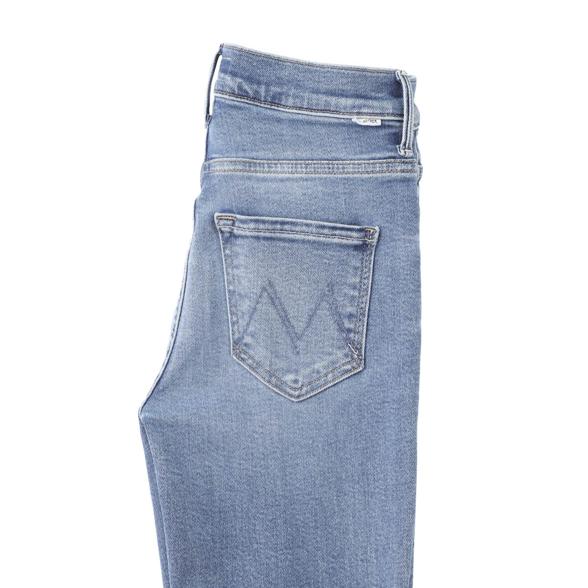 MOTHER マザー ジップフライジーンズ/フレアジーンズ/THE INSIDER CROP STEP FRAY ストレッチ フレア デニムパンツ クロップド丈 切りっぱなし レディース