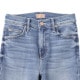 MOTHER マザー ジップフライジーンズ/フレアジーンズ/THE INSIDER CROP STEP FRAY ストレッチ フレア デニムパンツ クロップド丈 切りっぱなし レディース