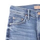 MOTHER マザー ジップフライジーンズ/フレアジーンズ/THE INSIDER CROP STEP FRAY ストレッチ フレア デニムパンツ クロップド丈 切りっぱなし レディース