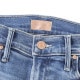 MOTHER マザー ジップフライジーンズ/フレアジーンズ/THE INSIDER CROP STEP FRAY ストレッチ フレア デニムパンツ クロップド丈 切りっぱなし レディース
