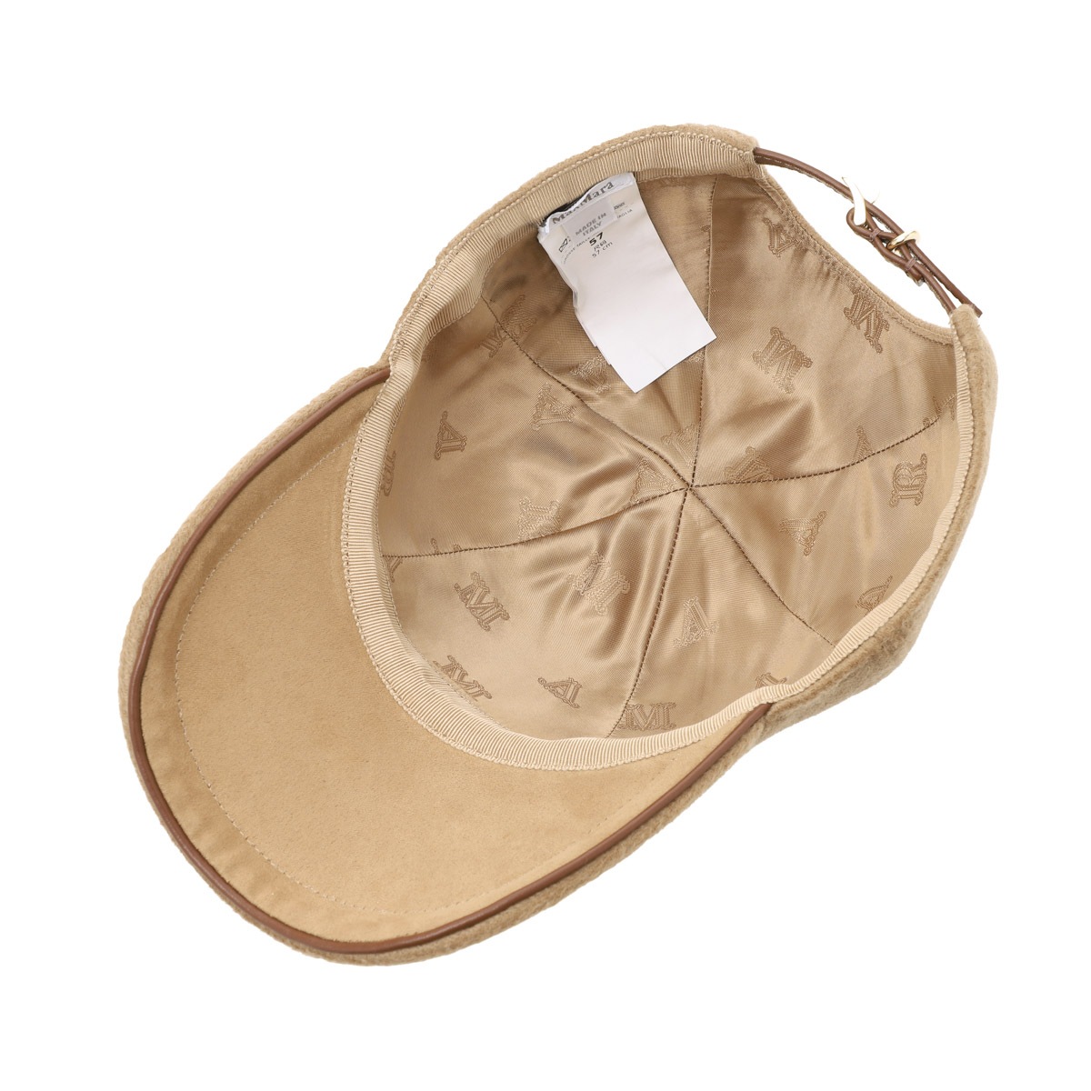 Max Mara マックスマーラ ベースボールキャップ/MXAFELTRE スエード Mロゴ レディース