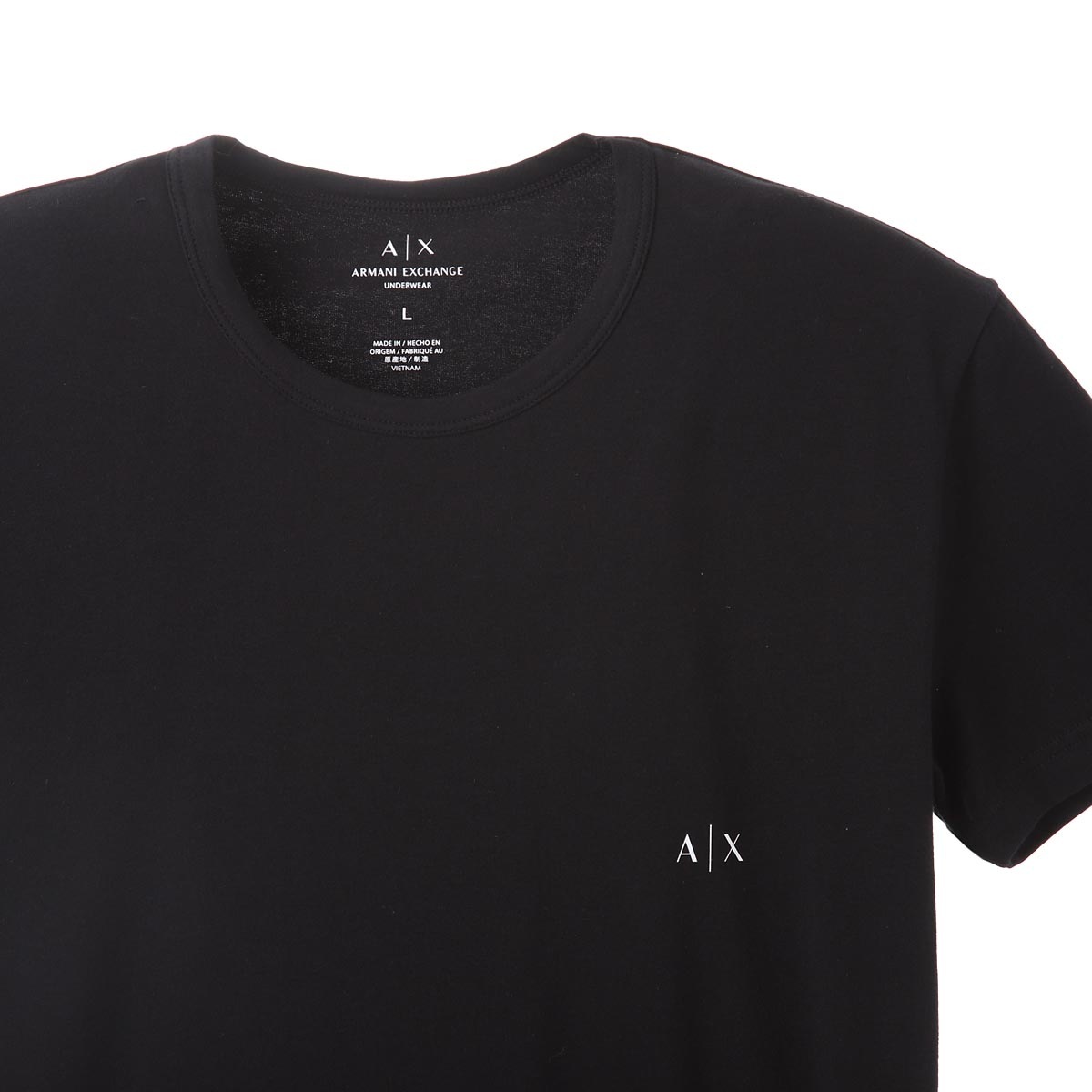 ARMANI EXCHANGE アルマーニエクスチェンジ クルーネック アンダーTシャツ 2枚セット【返品交換不可】 メンズ