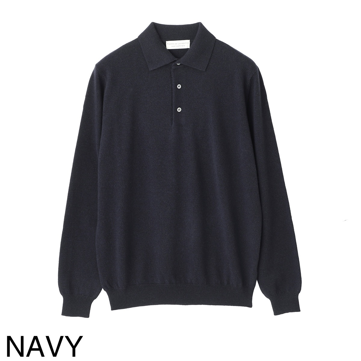 極美品　フィリッポデローレンティス　半袖　ニット　ポロシャツ　ブラック　52 フィリッポ デ ローレンティス / FILIPPO DE LAURENTIIS / ニット