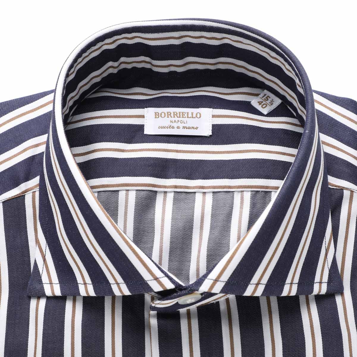 BORRIELLO ボリエッロ ワイドカラー シャツ/セミワイドカラー フレンチ