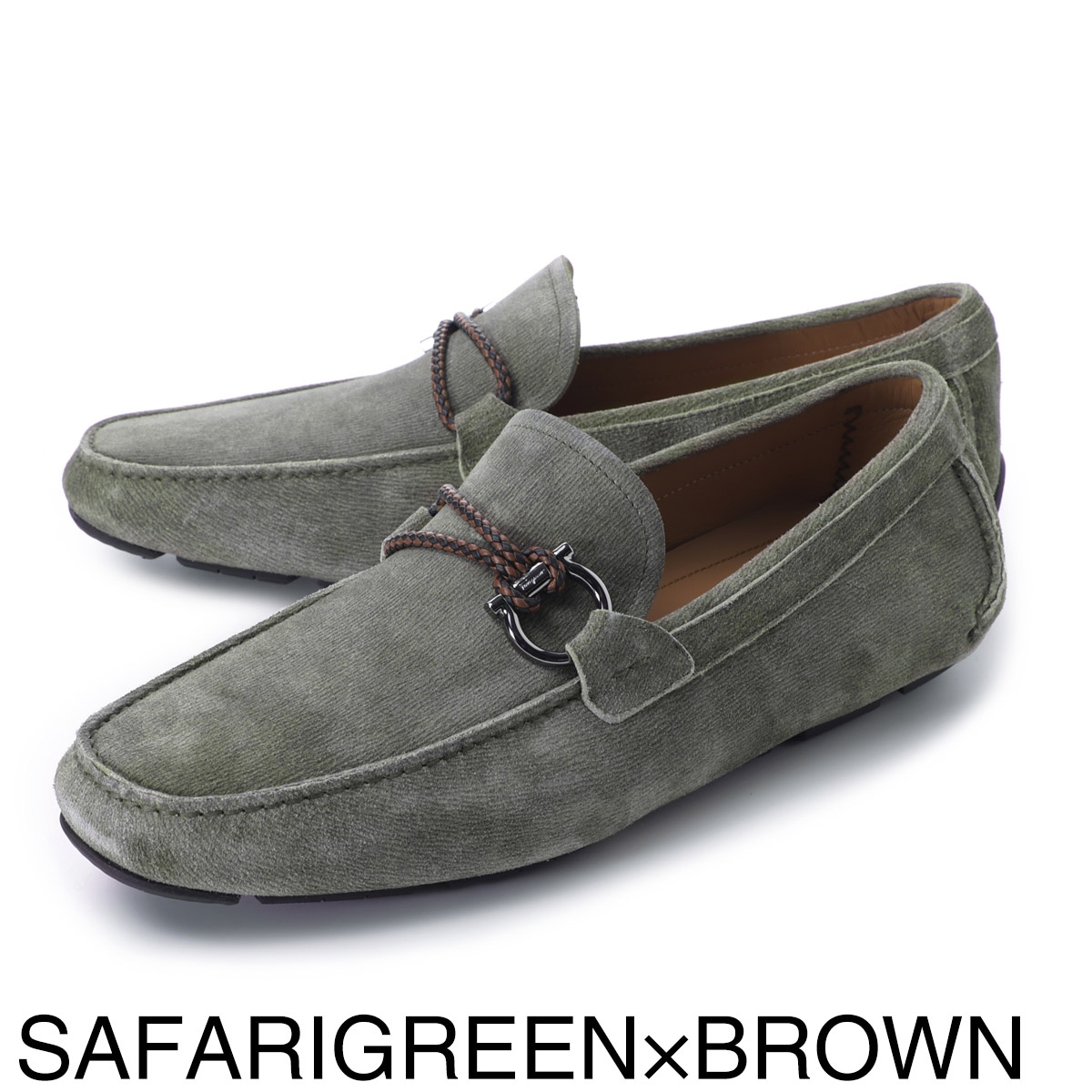 FERRAGAMO フェラガモ ドライビングシューズ/スリッポン/FRONT 4