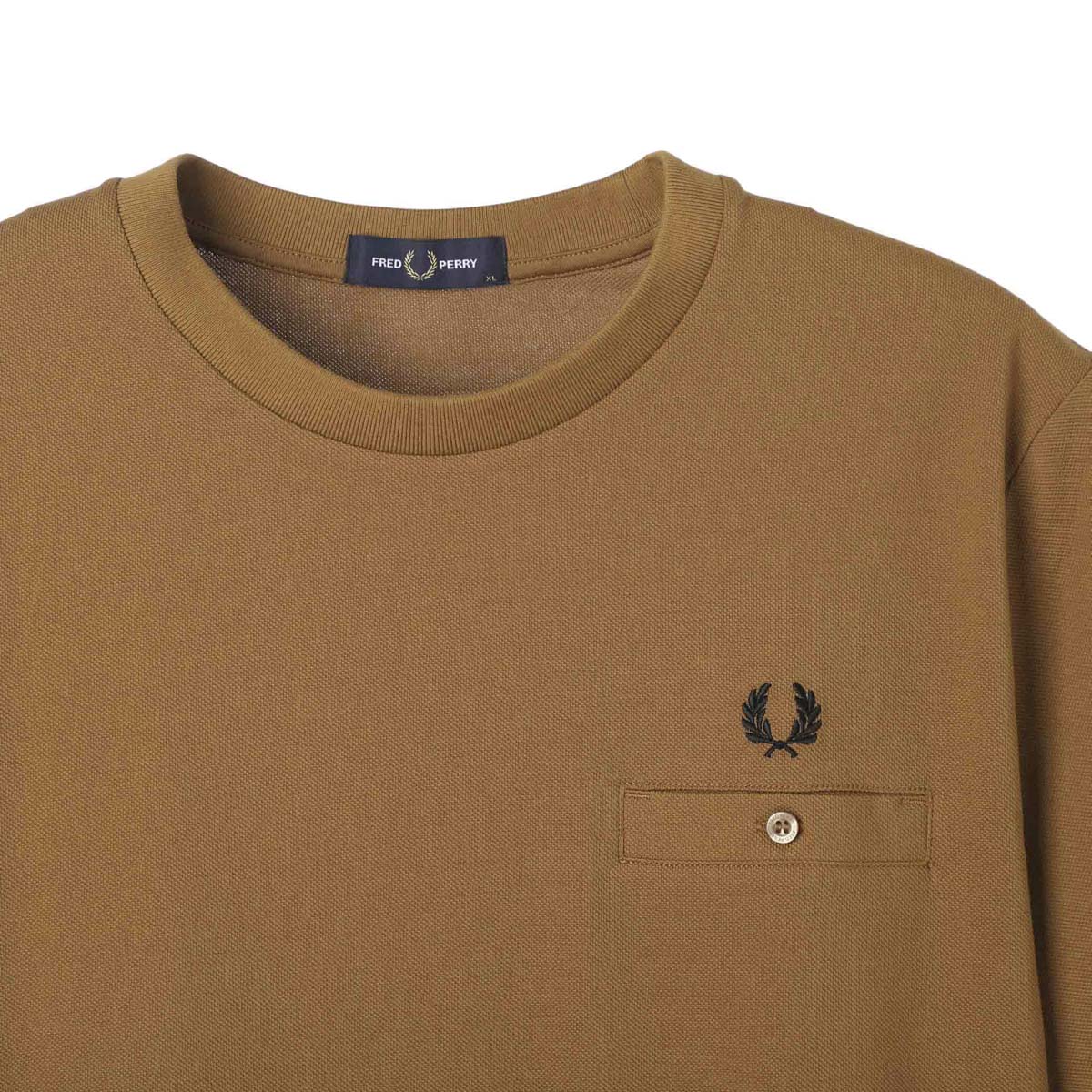 【アウトレット】FRED PERRY フレッドペリー クルーネック Tシャツ/POCKET DETAIL PIQUE T-SHIRT メンズ