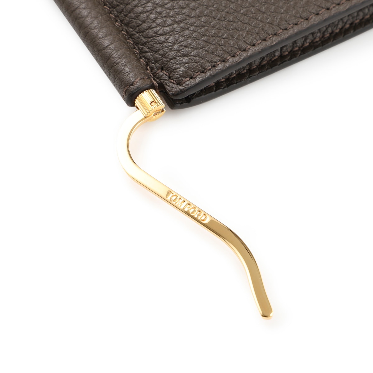 TOM FORD【トムフォード】マネークリップ サンドベージュ×ゴールド TOM FORD トムフォード マネークリップ/2つ折り財布 メンズ
