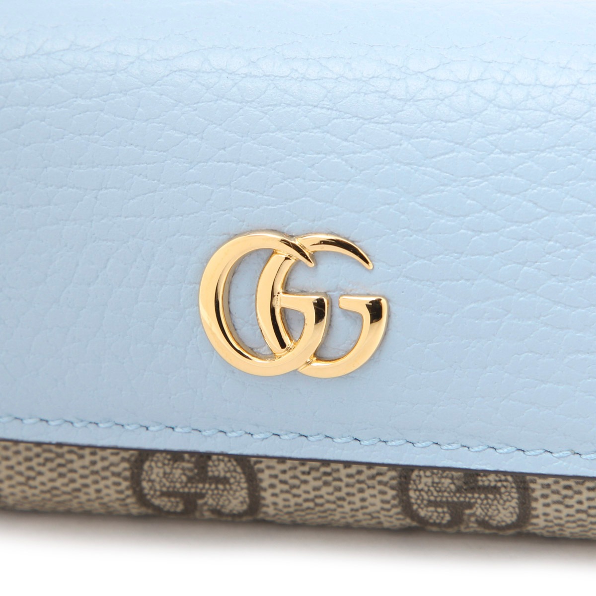 GUCCI ネイビーブルーレザー キーケース GGロゴ付き GUCCI ネイビーブルーレザー キーケース GGロゴ付き