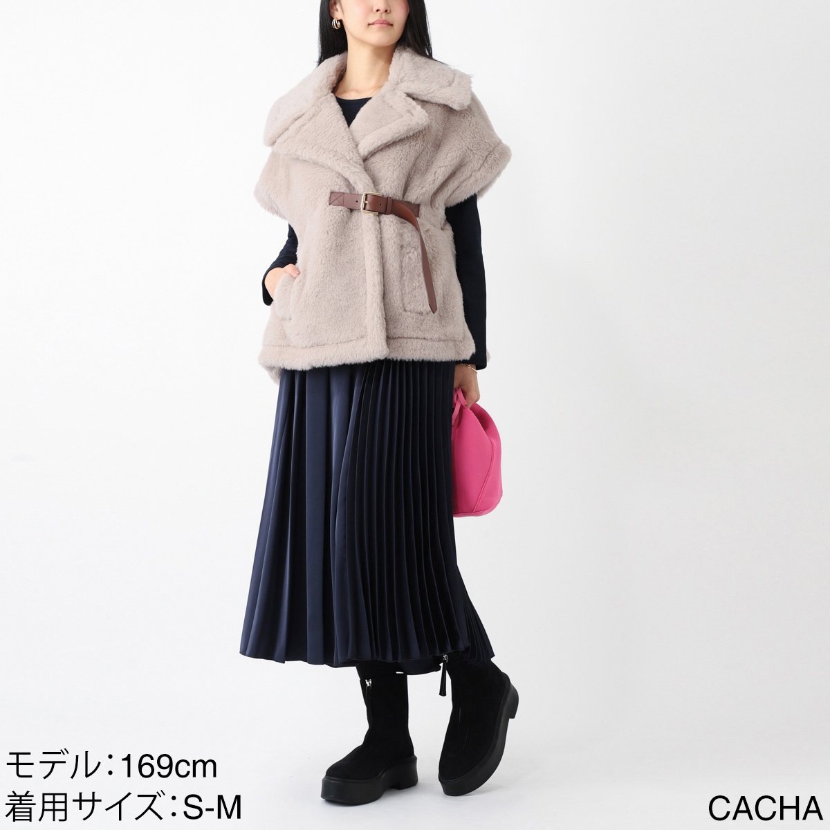 マックスマーラ♡未使用♡ケープ TBCT004 マックスマーラteddybear型 ショートケープ 2色展開 - マイ