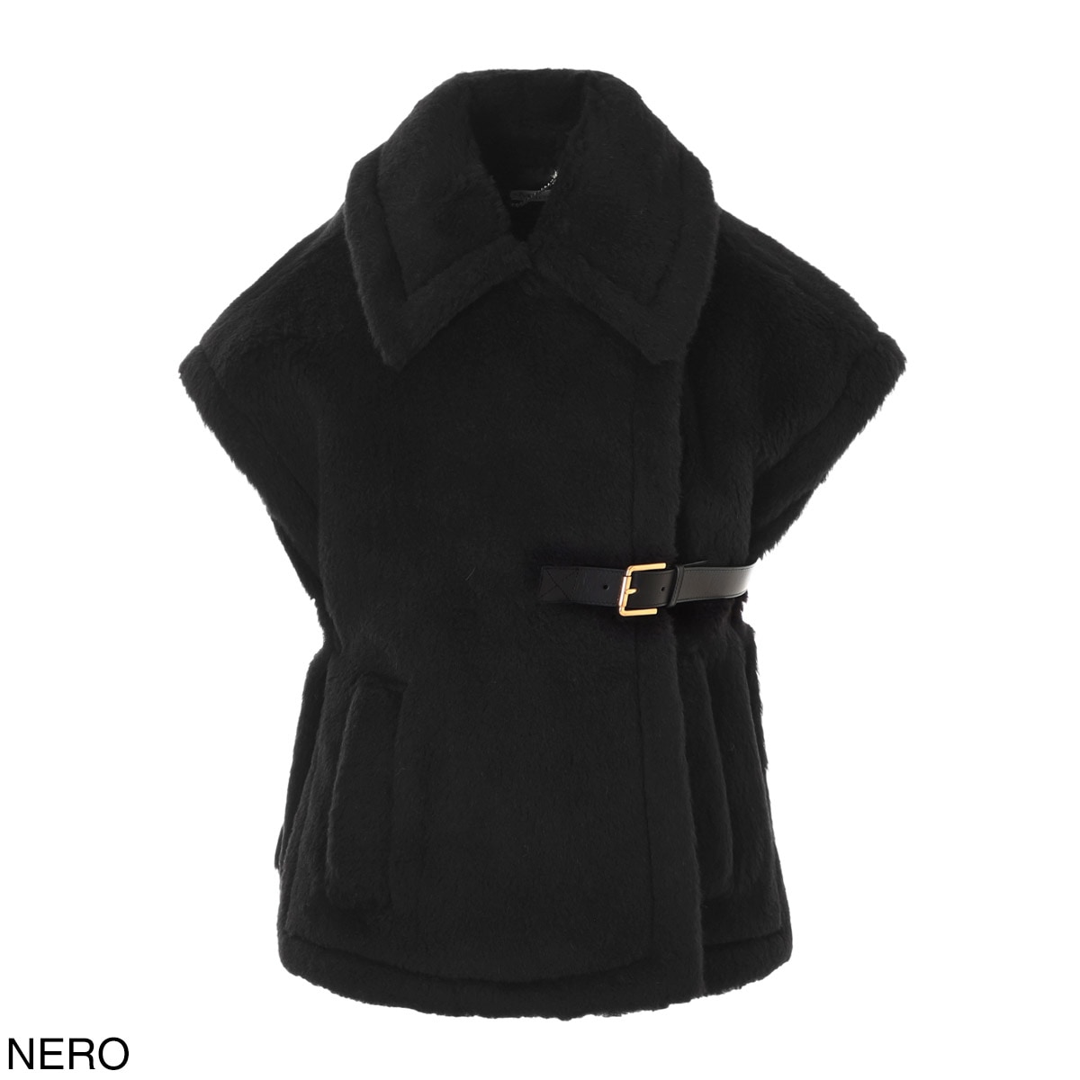 Max Mara マックスマーラ ケープ/ポンチョ/NEWABAVO1 ニューアバボ テディベア ケープ ファー ボア レディース