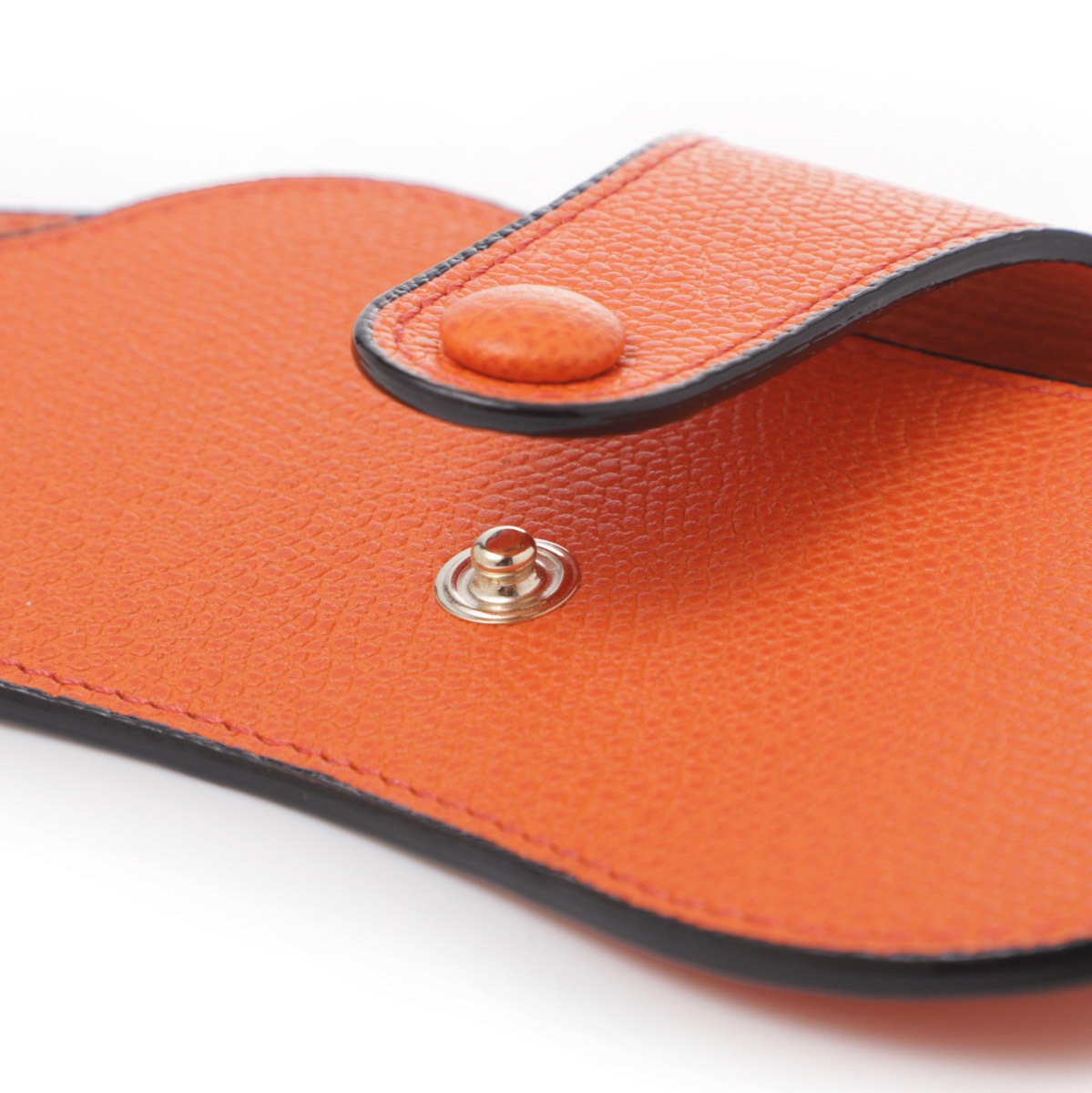 美品 | Valextra オレンジレザー メガネケース Valextra ヴァレクストラ メガネケース/V2L64 028 めがね 眼鏡