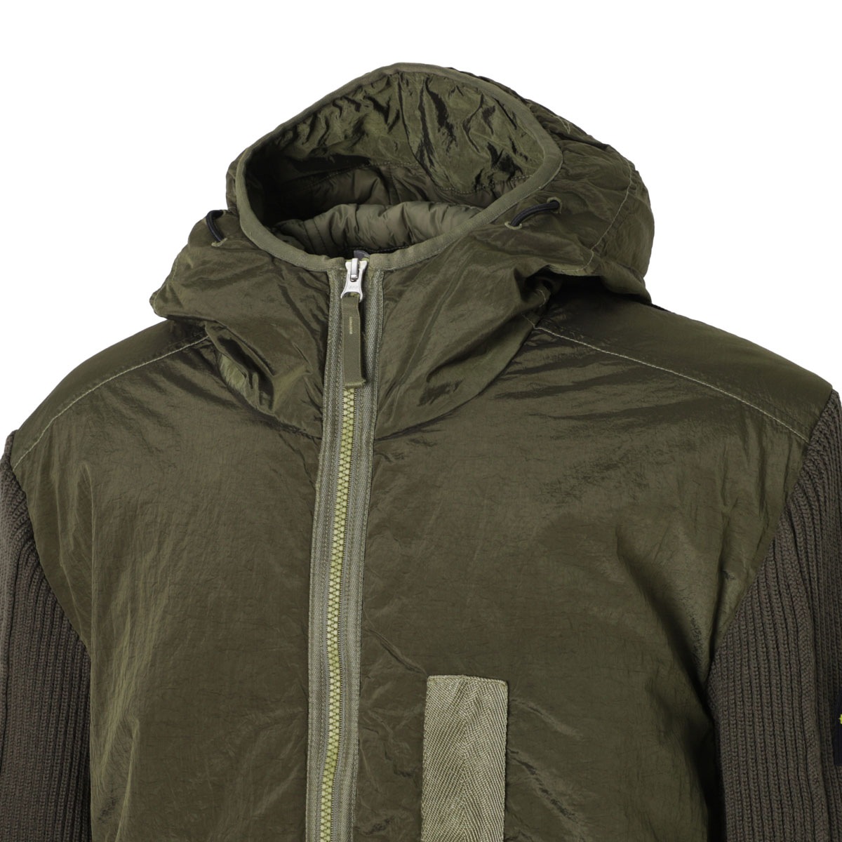 Stone  ナイロンメタルブルゾン　カーキ　中綿入り 中古・古着通販】STONE ISLAND (ストーンアイランド) ナイロン