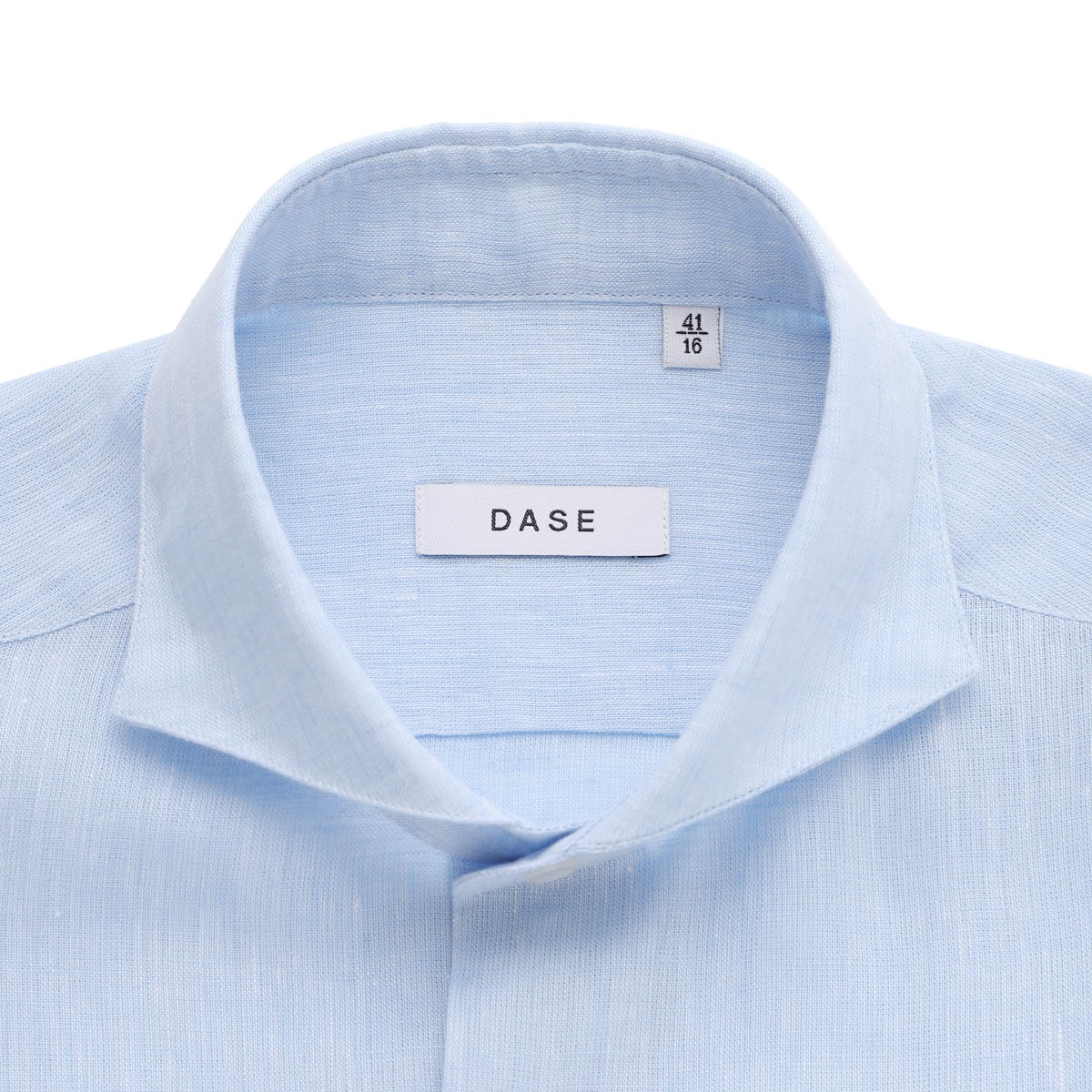 DASE デイス ホリゾンタルカラー リネンシャツ メンズ