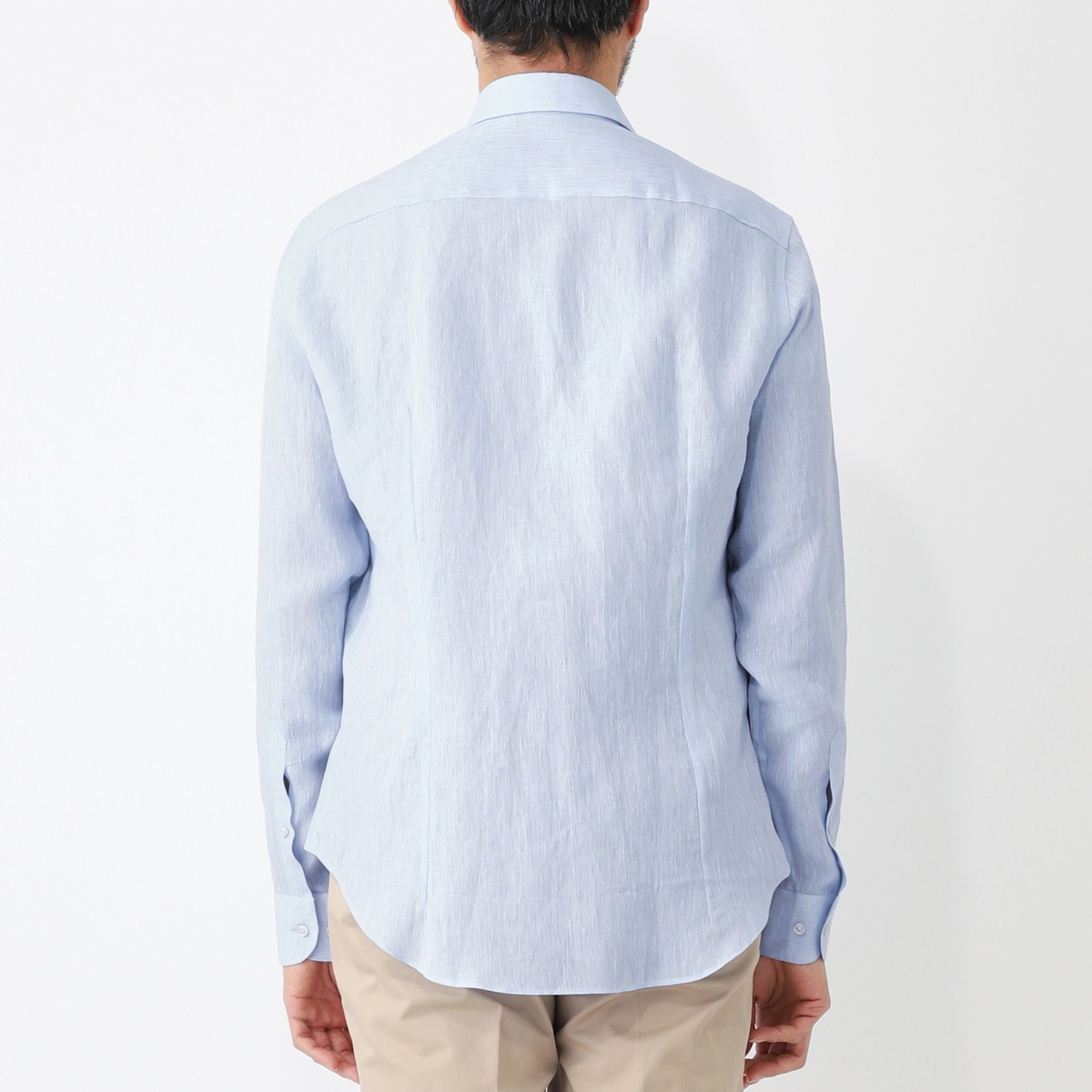 DASE デイス ホリゾンタルカラー リネンシャツ メンズ