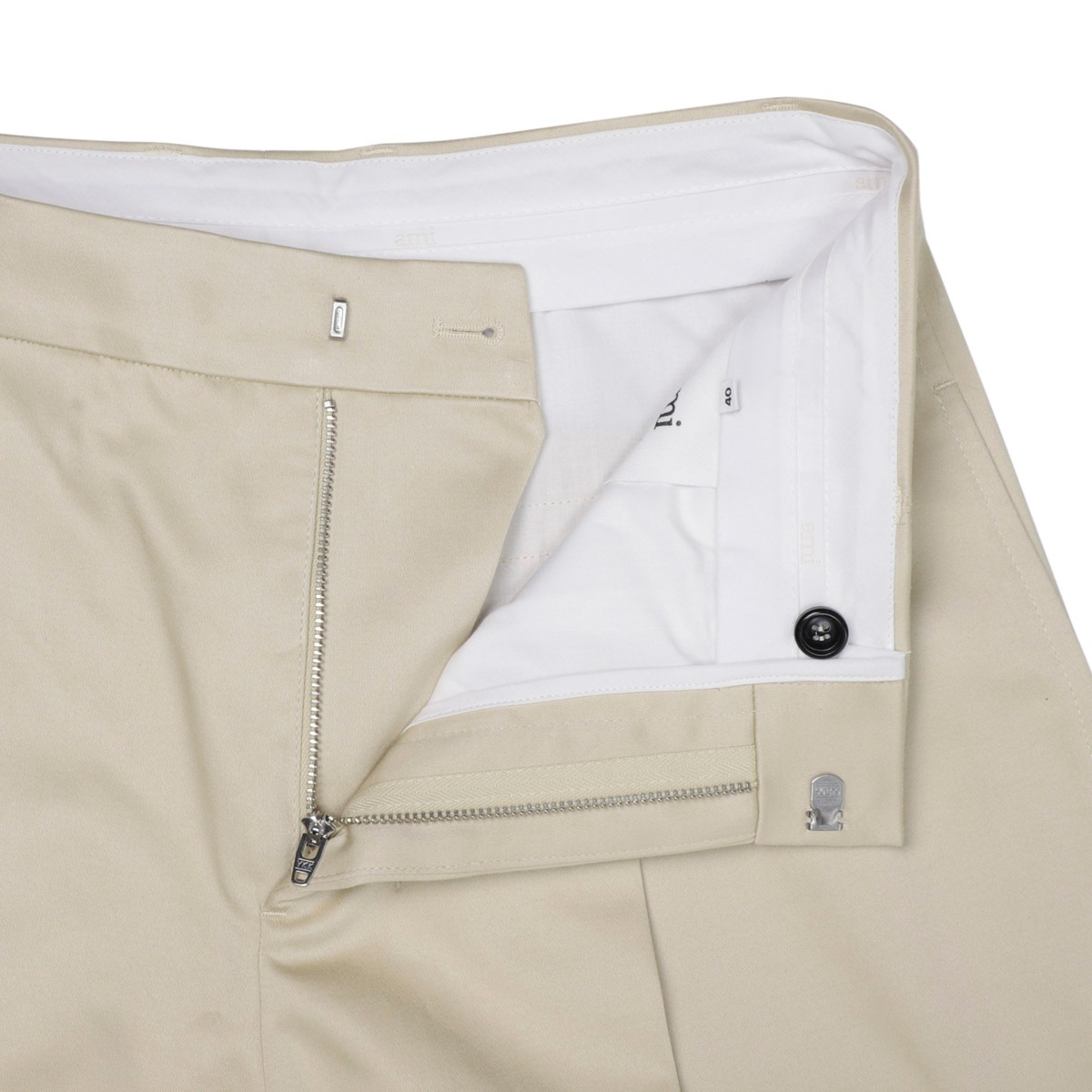 【アウトレット】AMI アミ コットンパンツ/ワイドパンツ/WIDE CARROT FIT TROUSERS レディース
