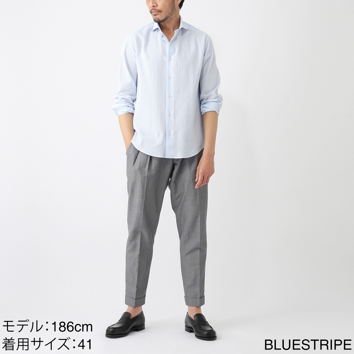 DASE デイズ ホリゾンタルカラー シャツ/総柄シャツ メンズ | メンズ