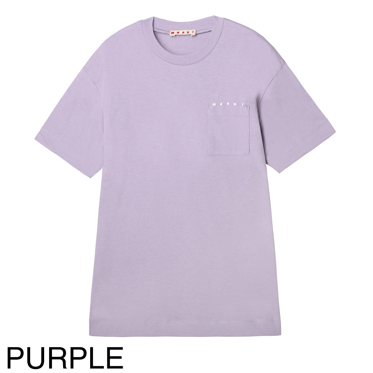 『ネコポス対応(1点まで)』MARNI マルニ クルーネックTシャツ/KIDS キッズ ガールズ/胸ポケット クルーネック ロゴT レディース