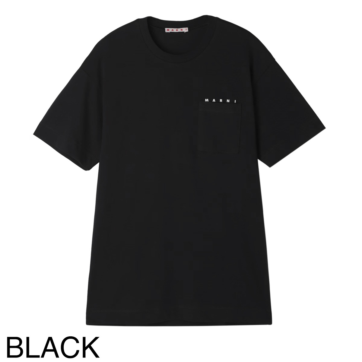 『ネコポス対応(1点まで)』MARNI マルニ クルーネックTシャツ/KIDS キッズ ガールズ/胸ポケット クルーネック ロゴT レディース