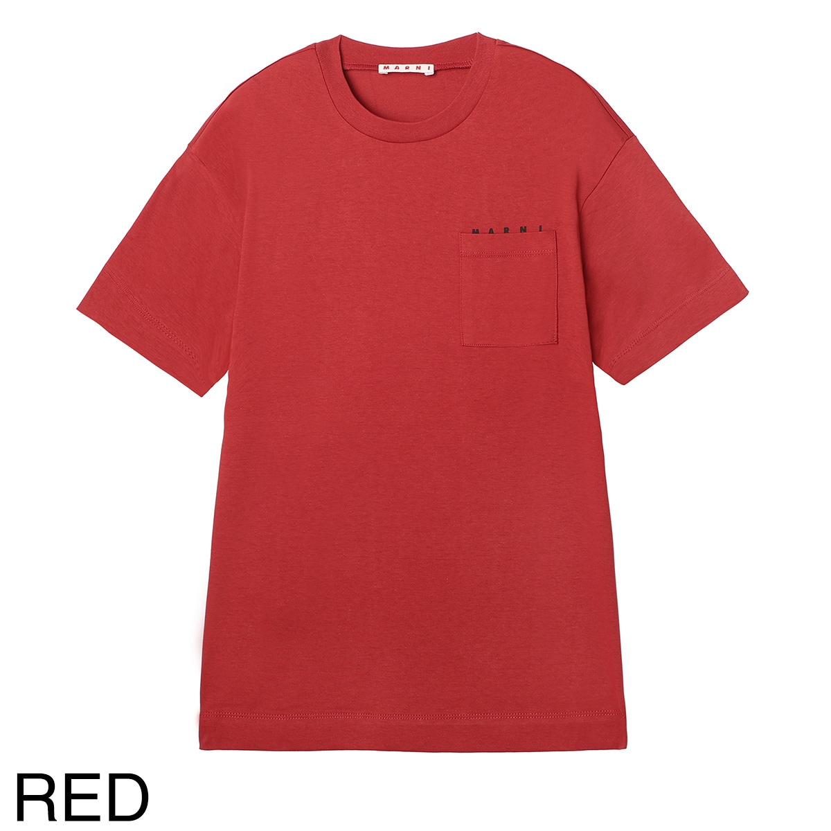 『ネコポス対応(1点まで)』MARNI マルニ クルーネックTシャツ/KIDS キッズ ガールズ/胸ポケット クルーネック ロゴT レディース