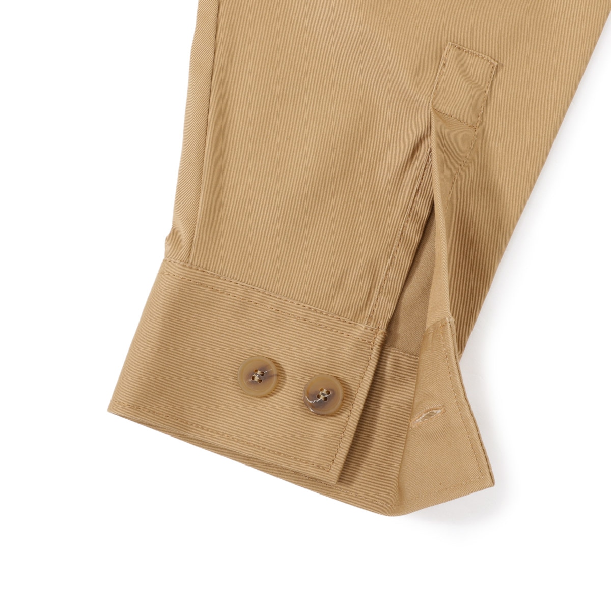♂新品・タグ付・チノパン【Maison Kitsune】カーキ　42 　綿 MAISON KITSUNE BEIGE COTTON PANTS (MAISON KITSUNE/チノパンツ
