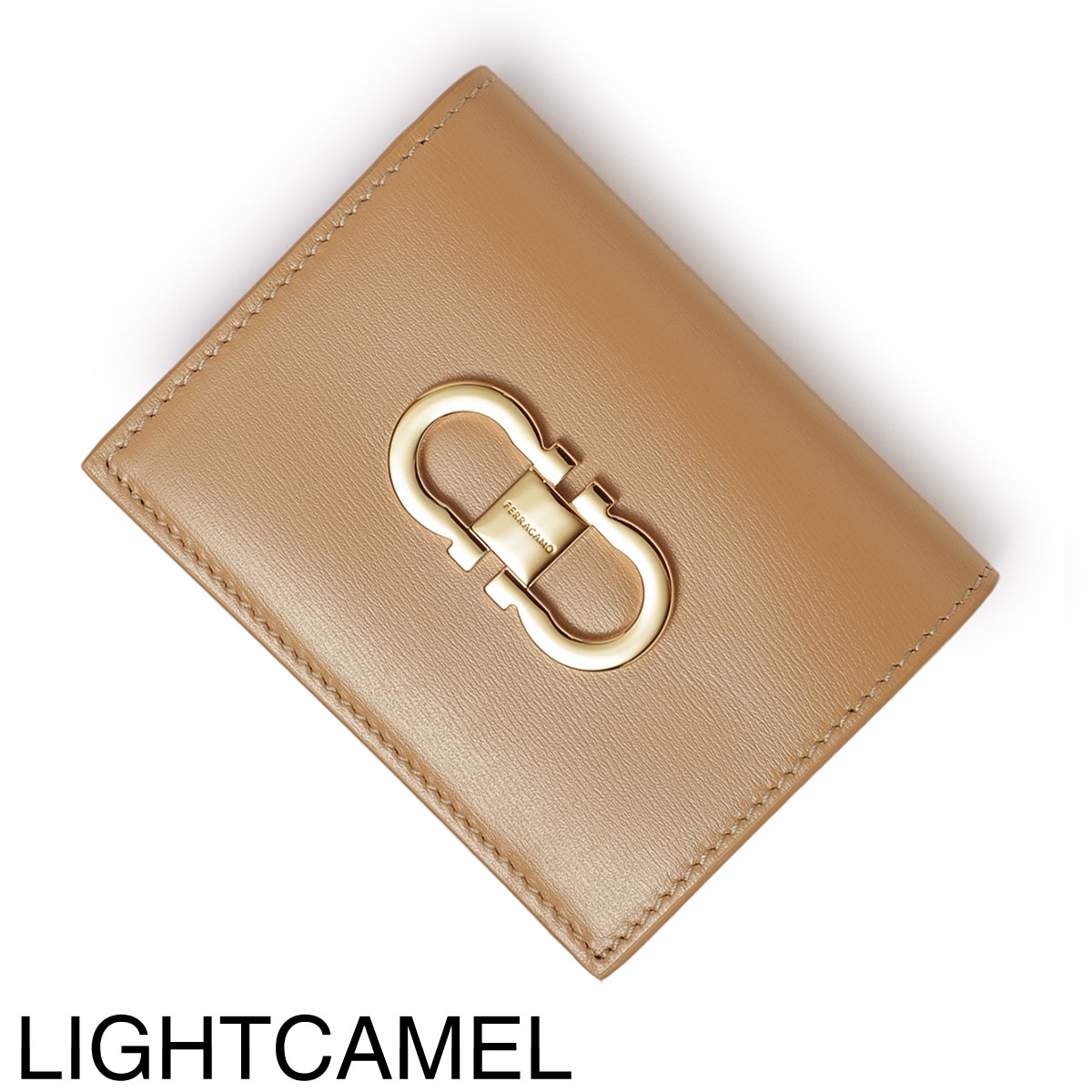 FERRAGAMO フェラガモ 2つ折り財布 小銭入れ付き/コンパクトウォレット 