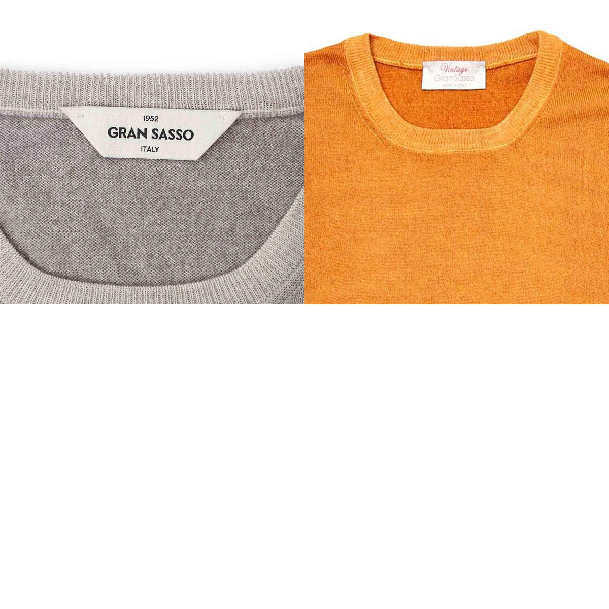 Gran Sasso グランサッソ クルーネックニット/PARICOLLO M/L VINTAGE【大きいサイズあり】 メンズ