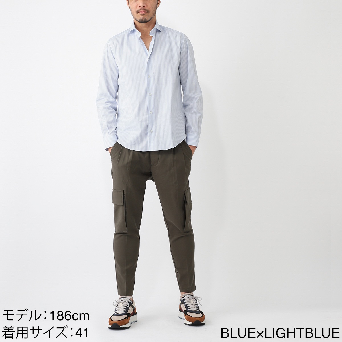 DASE デイス ホリゾンタルカラー シャツ/総柄シャツ メンズ