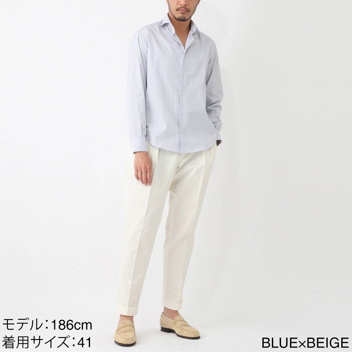 DASE デイス ホリゾンタルカラー シャツ/総柄シャツ メンズ