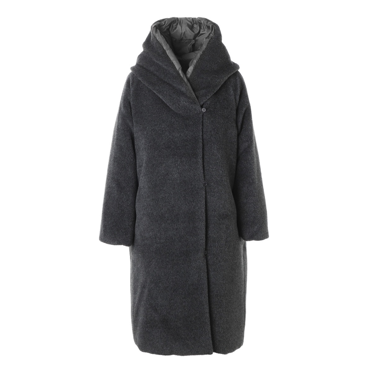【アウトレット】【ラスト1点】MAX MARA THE CUBE マックスマーラ ザ・キューブ ダウンコート/ORION アルパカ ウール リバーシブル ロング【大きいサイズあり】 レディース