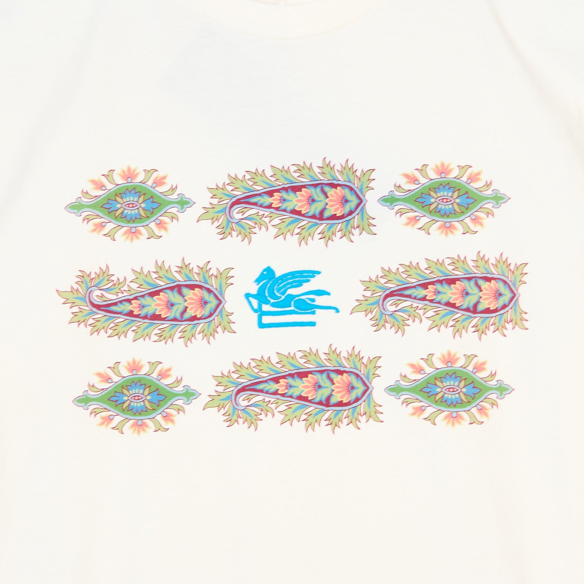 ETRO エトロ クルーネックTシャツ/KIDS キッズ/ペガソ ロゴ Tシャツ レディース