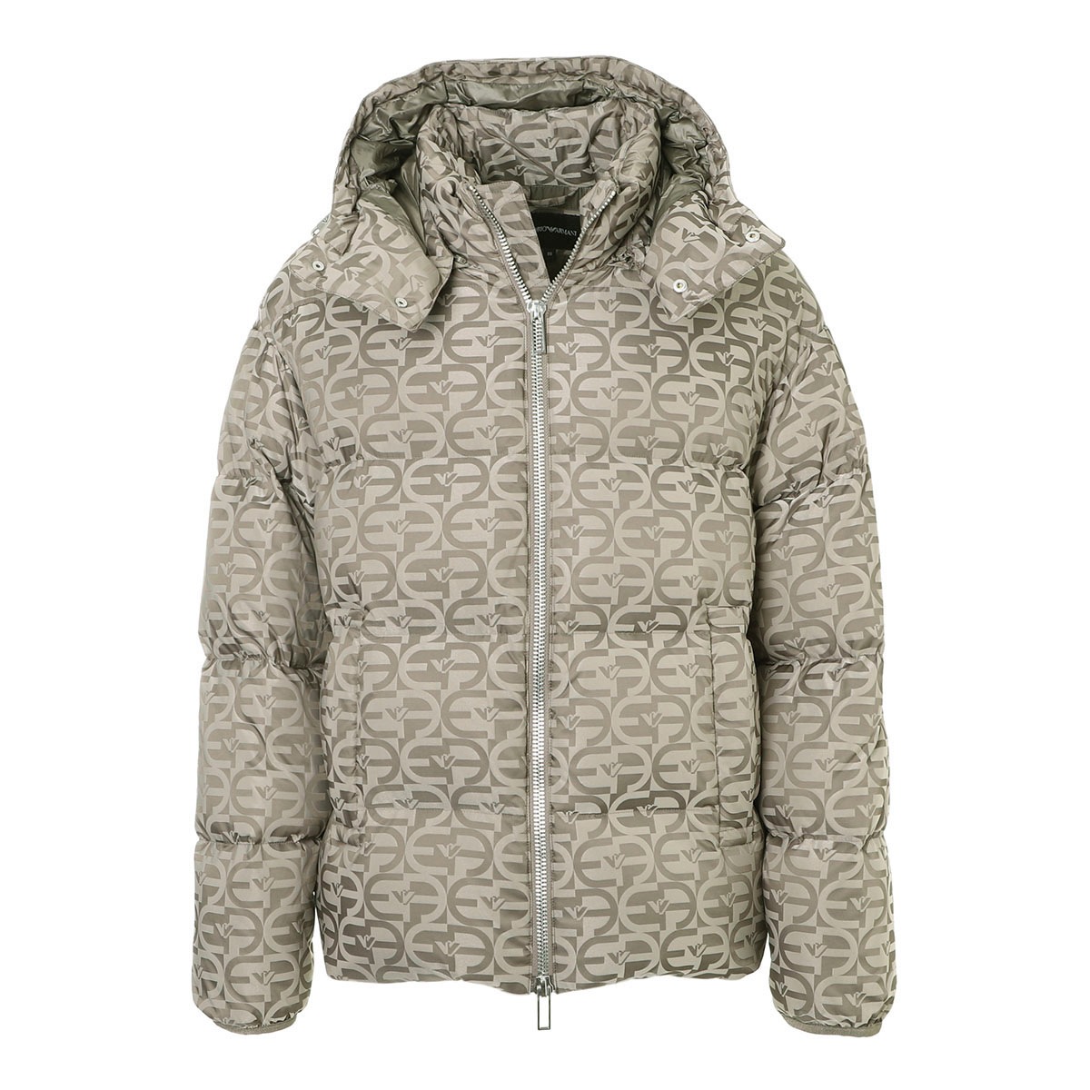 EMPORIO ARMANI エンポリオアルマーニ ダウンジャケット/ALL-OVER MONOGRAM -PRINT PADDED JACKET メンズ