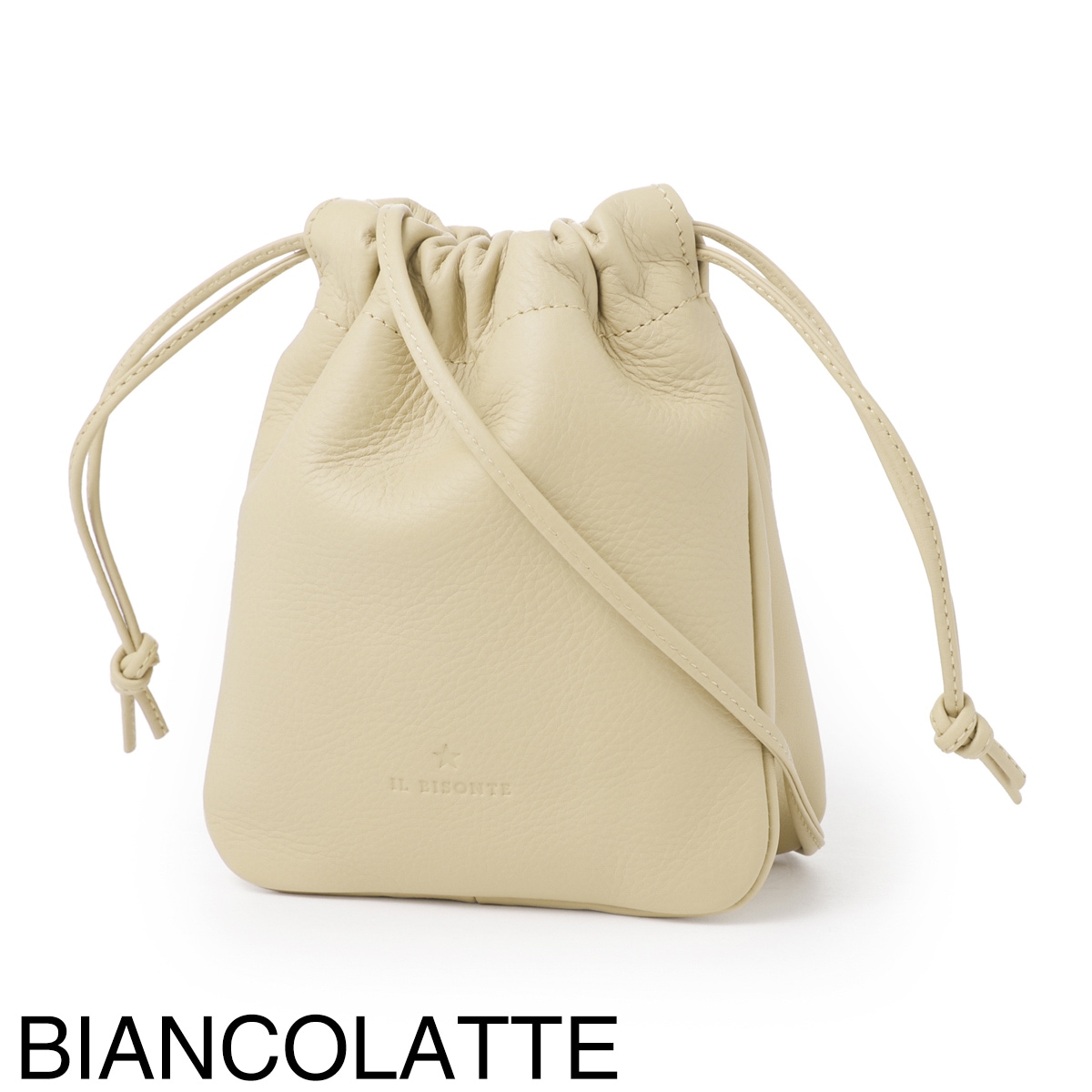 【即発】IL BISONTE ショルダーバック BBU030 PV0048 WH175X IL BISONTE イルビゾンテ ショルダーバッグ/ミニバッグ/BUCKET
