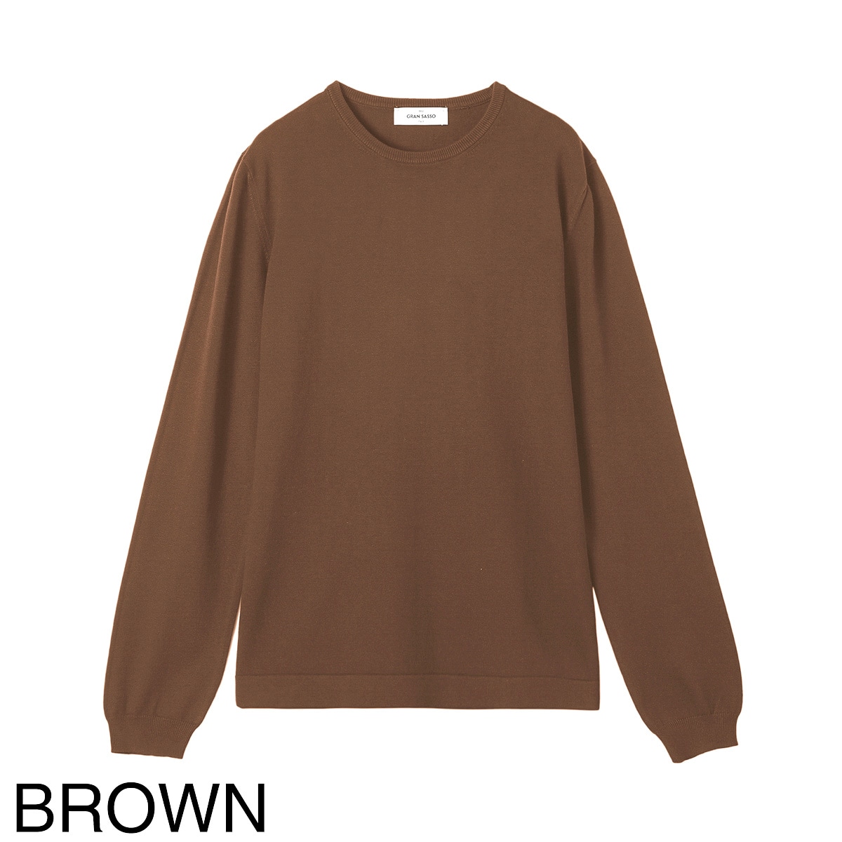 Gran Sasso グランサッソ クルーネックニット/PARICOLLO M/L 12G