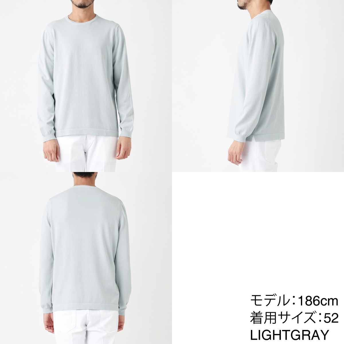 【新品未使用】GRAN SASSO 半袖ニット ホワイト　M 新品未使用】GRAN SASSO 半袖ニット ホワイトM