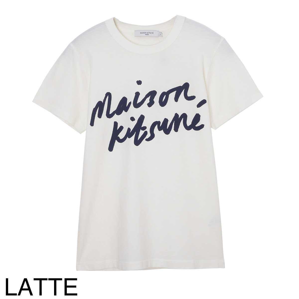 MAISON KITSUNE メゾンキツネ クルーネックTシャツ/HANDWRITING