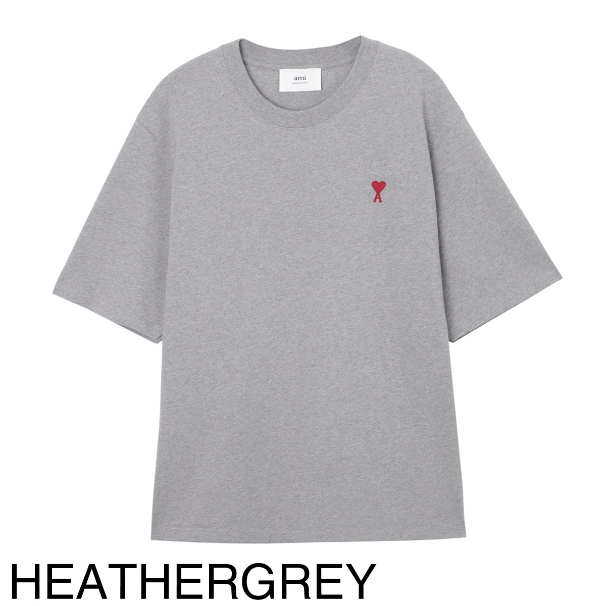AMI アミ クルーネックTシャツ/RED AMI DE COEUR TSHIRT