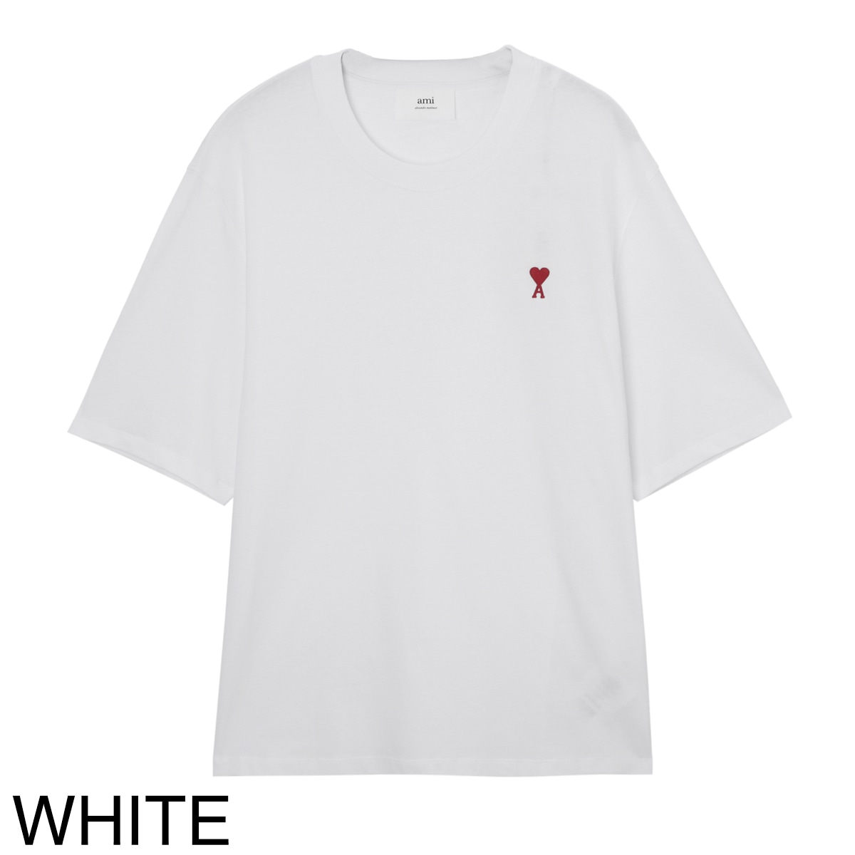 AMI アミ クルーネックTシャツ/RED AMI DE COEUR TSHIRT