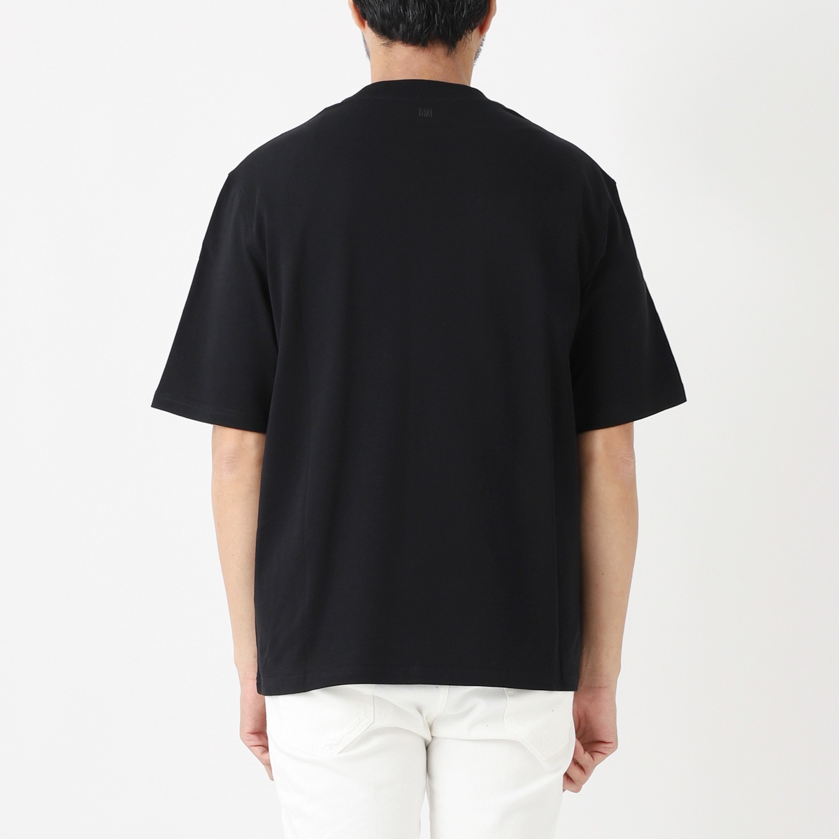 【タイムセール TOPS】AMI ALEXANDRE MATTIUSSI アミ クルーネックTシャツ/RED AMI DE COEUR TSHIRT