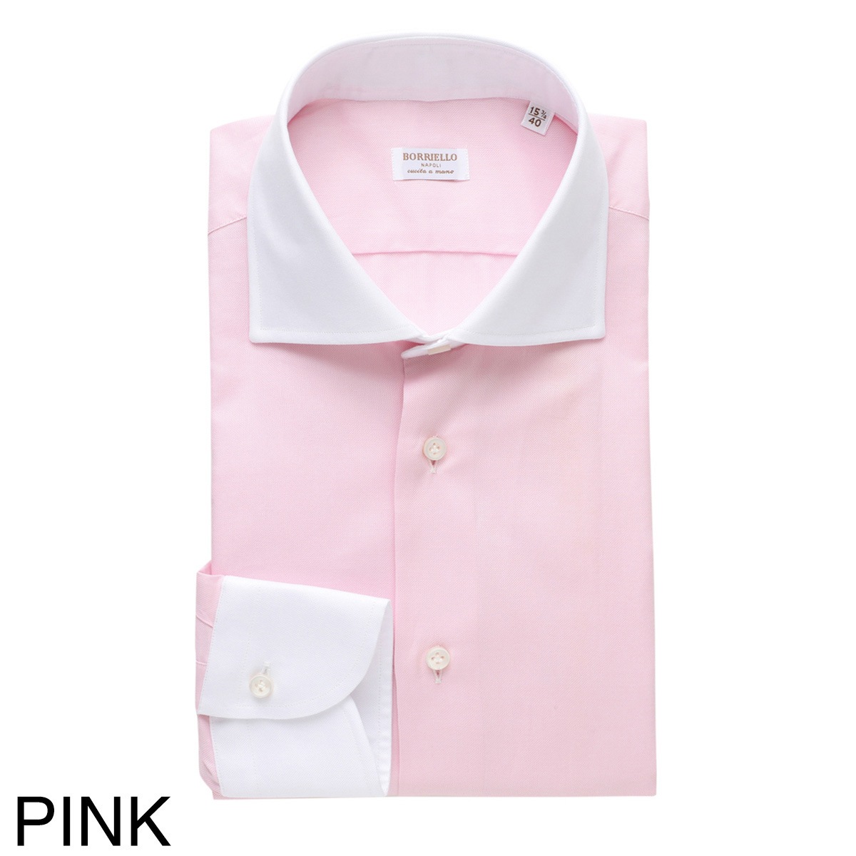 BORRIELLO ボリエッロ クレリックシャツ/Z9 SLIM FIT【大きいサイズ