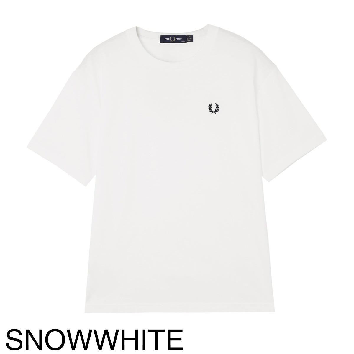【ネコポス対応(1点まで)】FRED PERRY フレッドペリー クルーネックTシャツ/CREW NECK T-SHIRT レディース