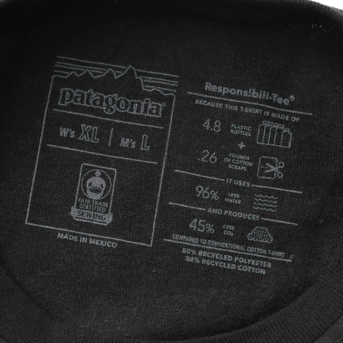 『ネコポス対応(1点まで)』patagonia パタゴニア クルーネック半袖Tシャツ/Fitz Roy Icon Responsibili-Tee
