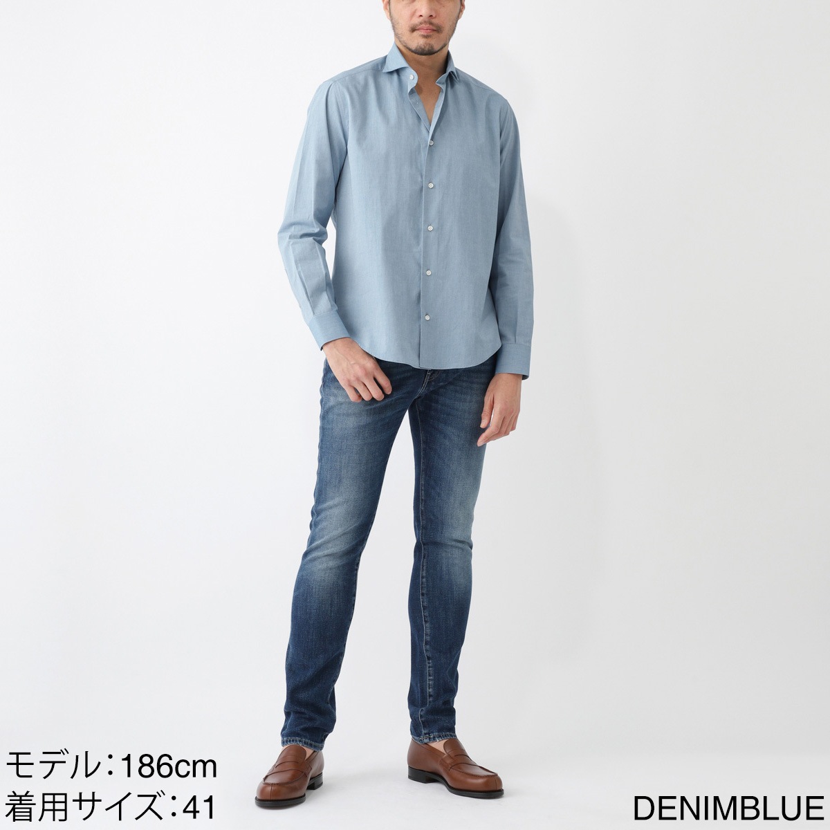 DASE デイス ホリゾンタルカラー シャツ メンズ