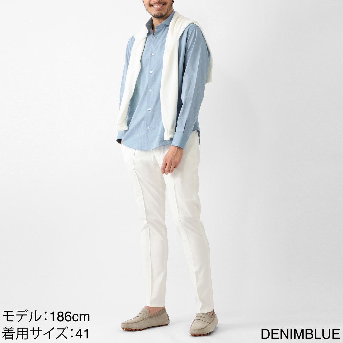 DASE デイス ホリゾンタルカラー シャツ メンズ