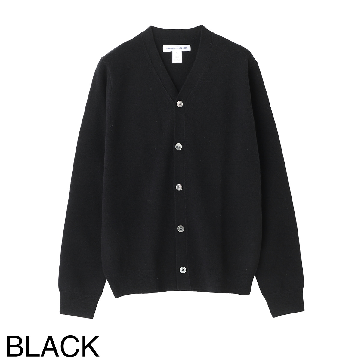 【新品未使用】コムデギャルソンシャツ フォーエバー Vネックカーディガン 黒 S 新品未使用】コムデギャルソンシャツ フォーエバー Vネック