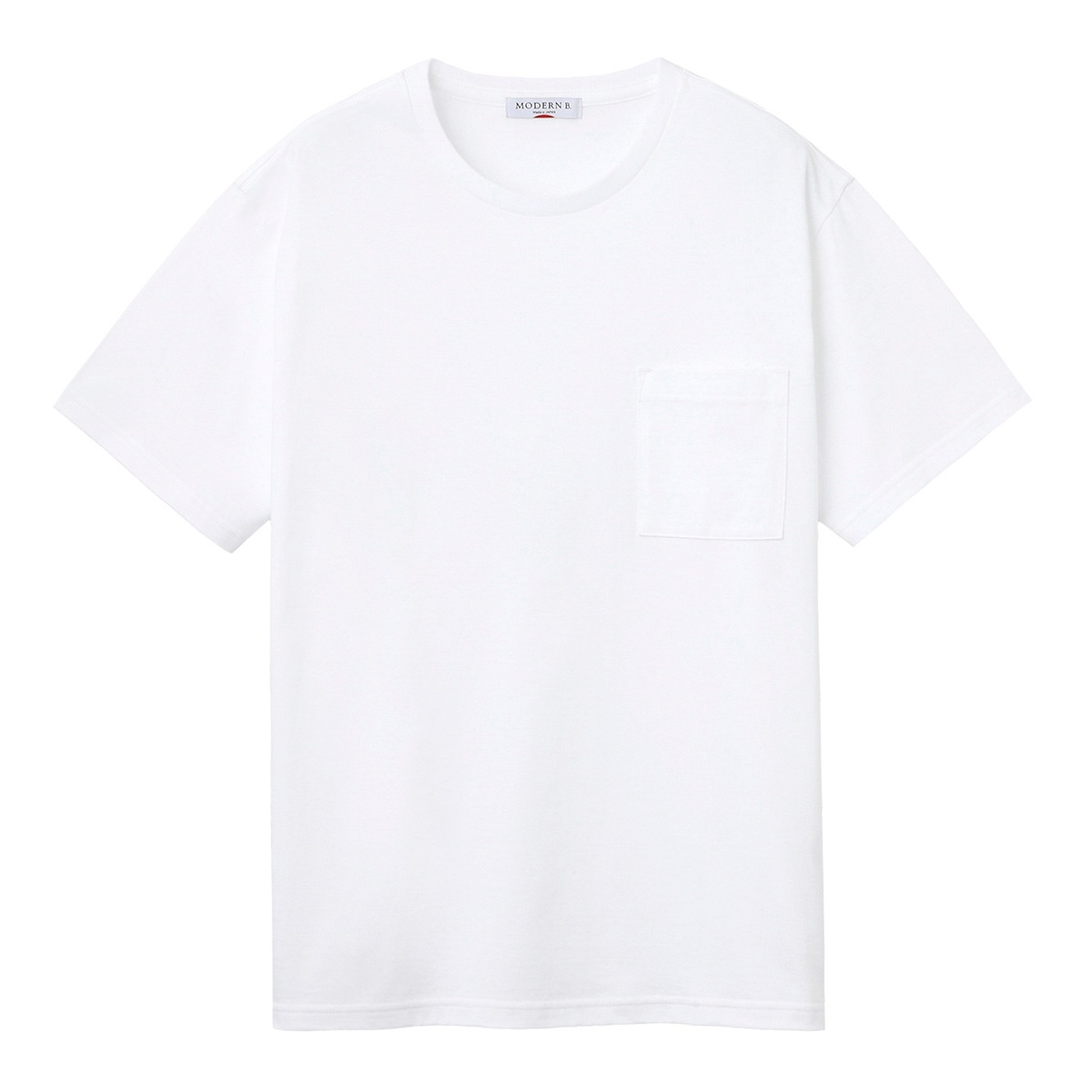 ネコポス対応(1点まで)』MODERN B. モダンブルー ポケット付き クルー