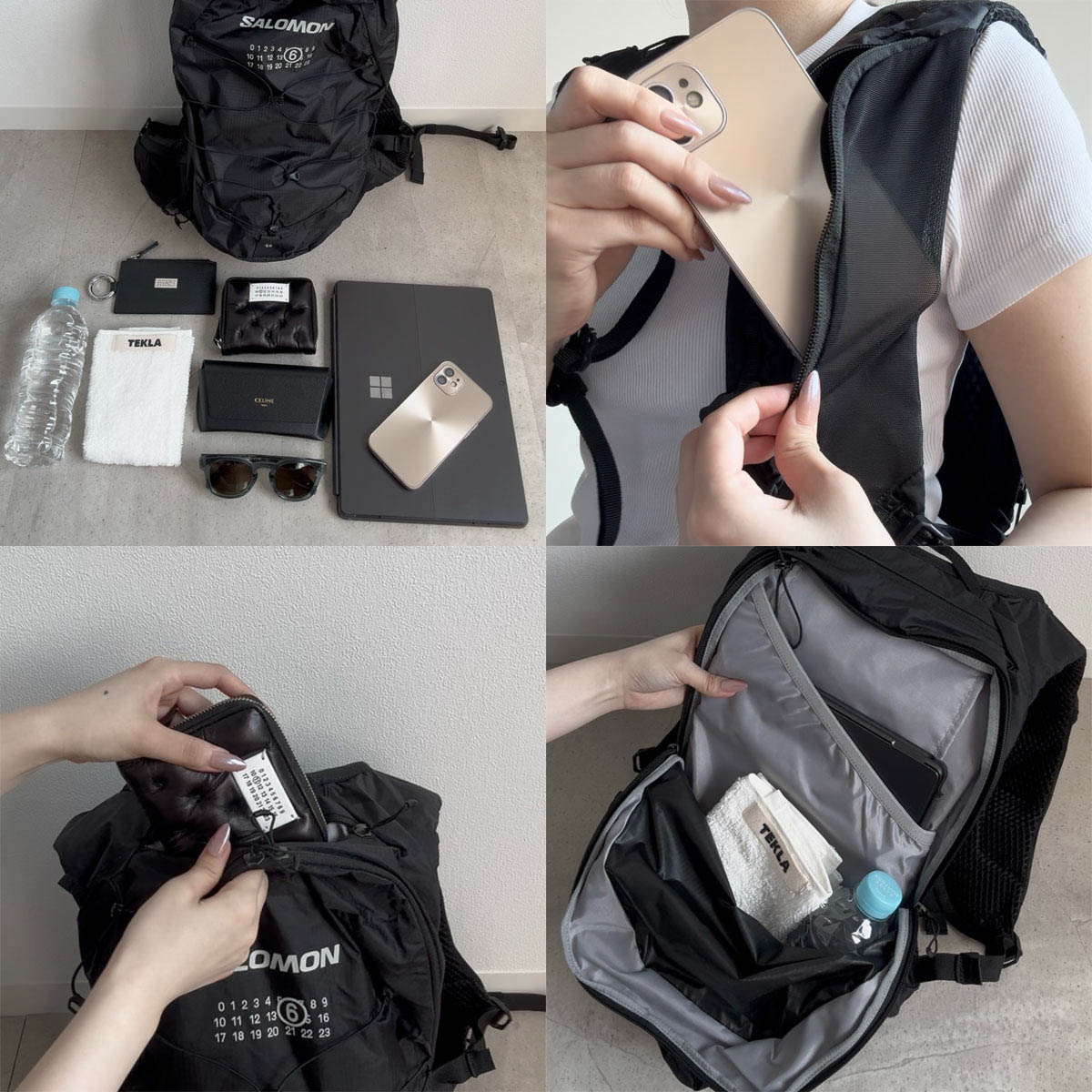 【訳あり】【アウトレット】MM6 Maison Margiela エムエム 6 メゾンマルジェラ バックパック/リュックサック/XT 15 MM6×SALOMON サロモン コラボ リュック