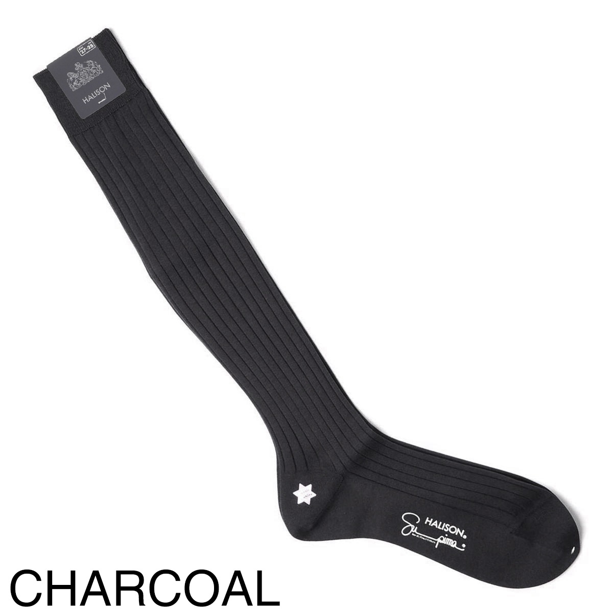 【ネコポス対応(3点まで)】HALISON ハリソン 靴下/ソックス/リブホーズ クラシックリンキング M 相当サイズ:25~26cm メンズ